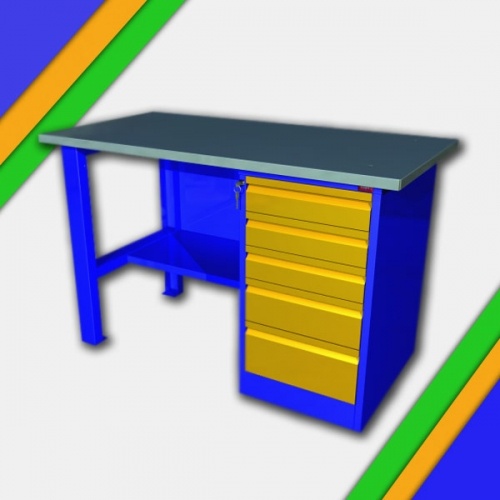 Металлический однотумбовый верстак с драйвером ВП - 3/1.2, ВП - 3, ВП - 3/1.6