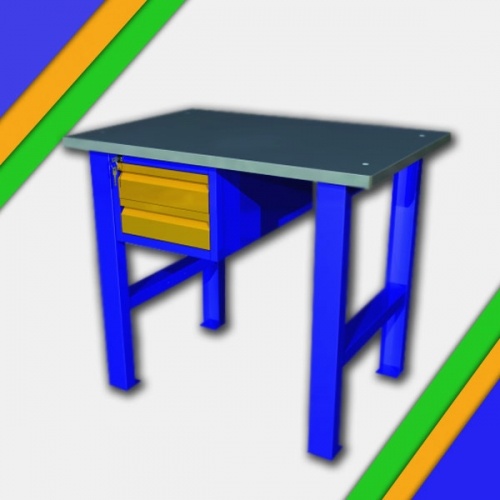 Металлический верстак с подвесной тумбой ВП - Э